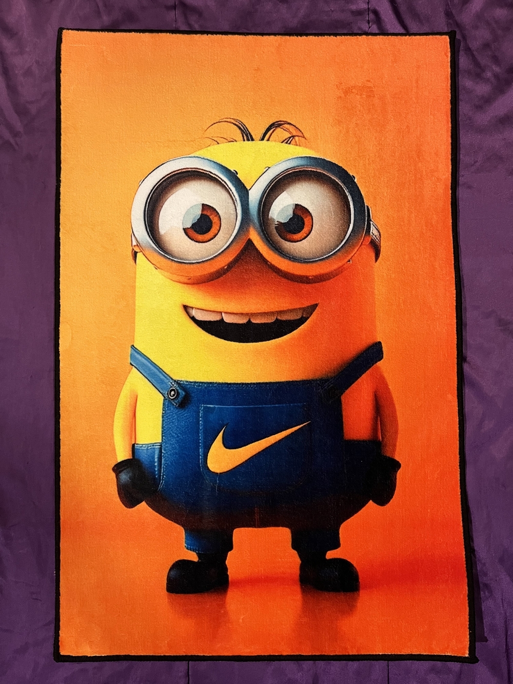Nike x Minion Custom Rug - Orange & Yellow